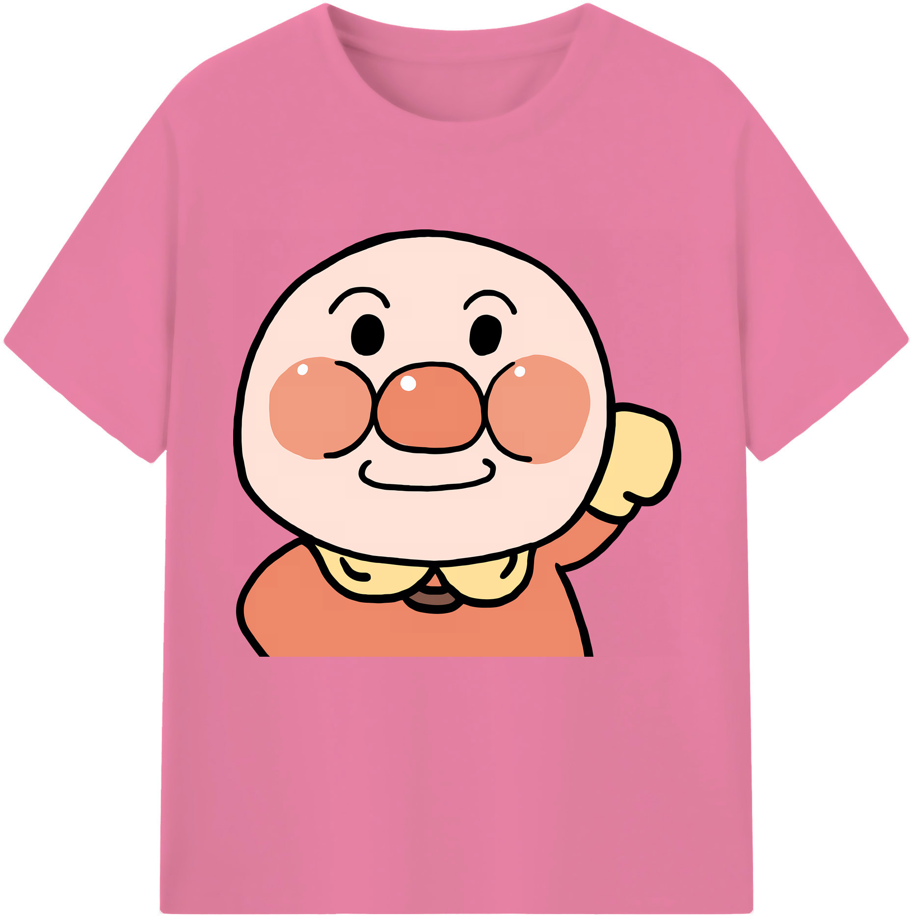 （画像用） アンパンマン Anpanman 綿100％半袖Tシャツ（フロントプリント）